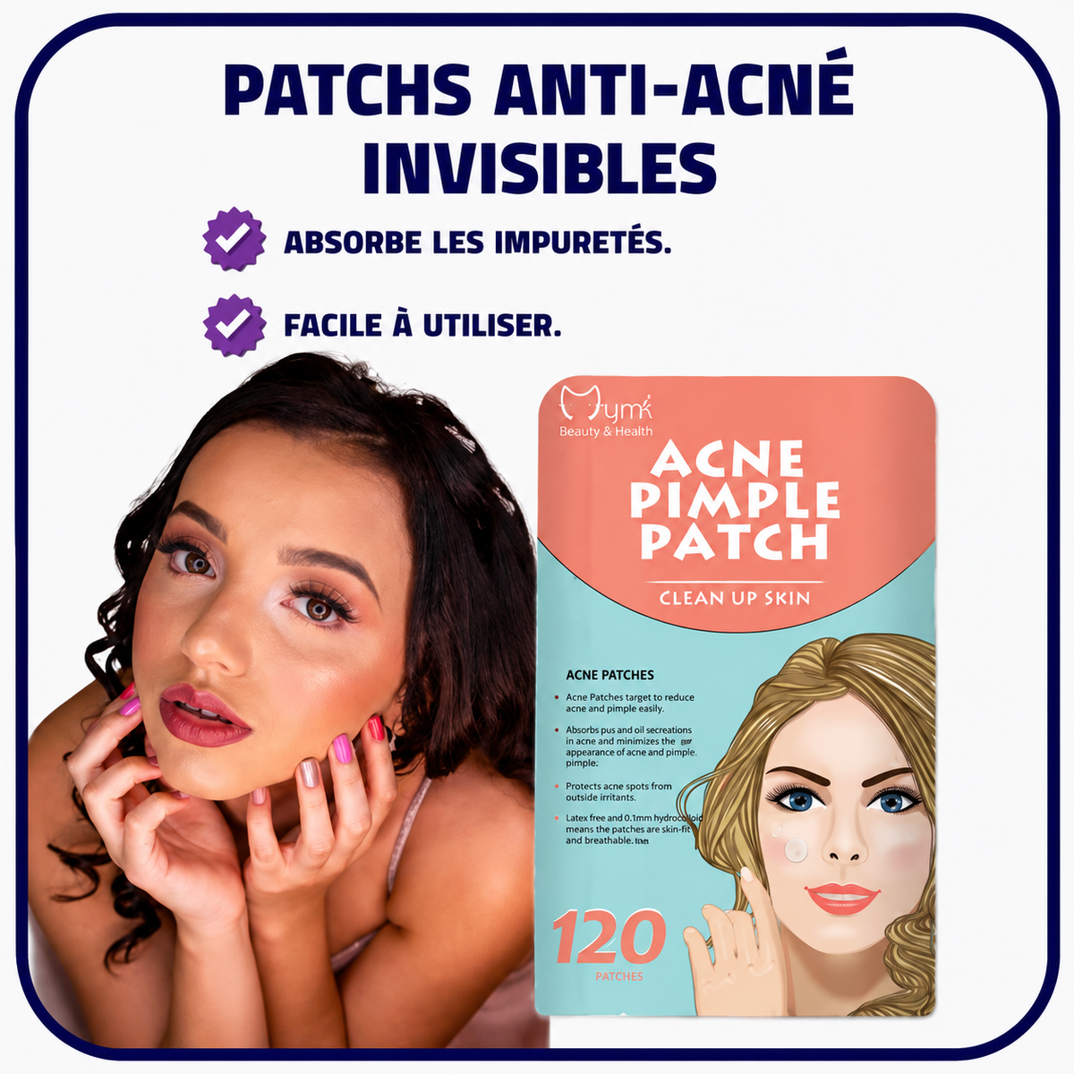 Patchs anti-acné invisibles
