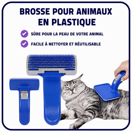 Brosse en plastique pour animaux