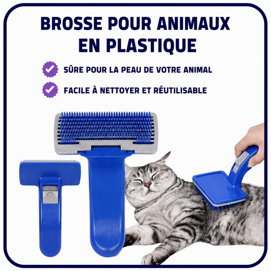 Brosse en plastique pour animaux